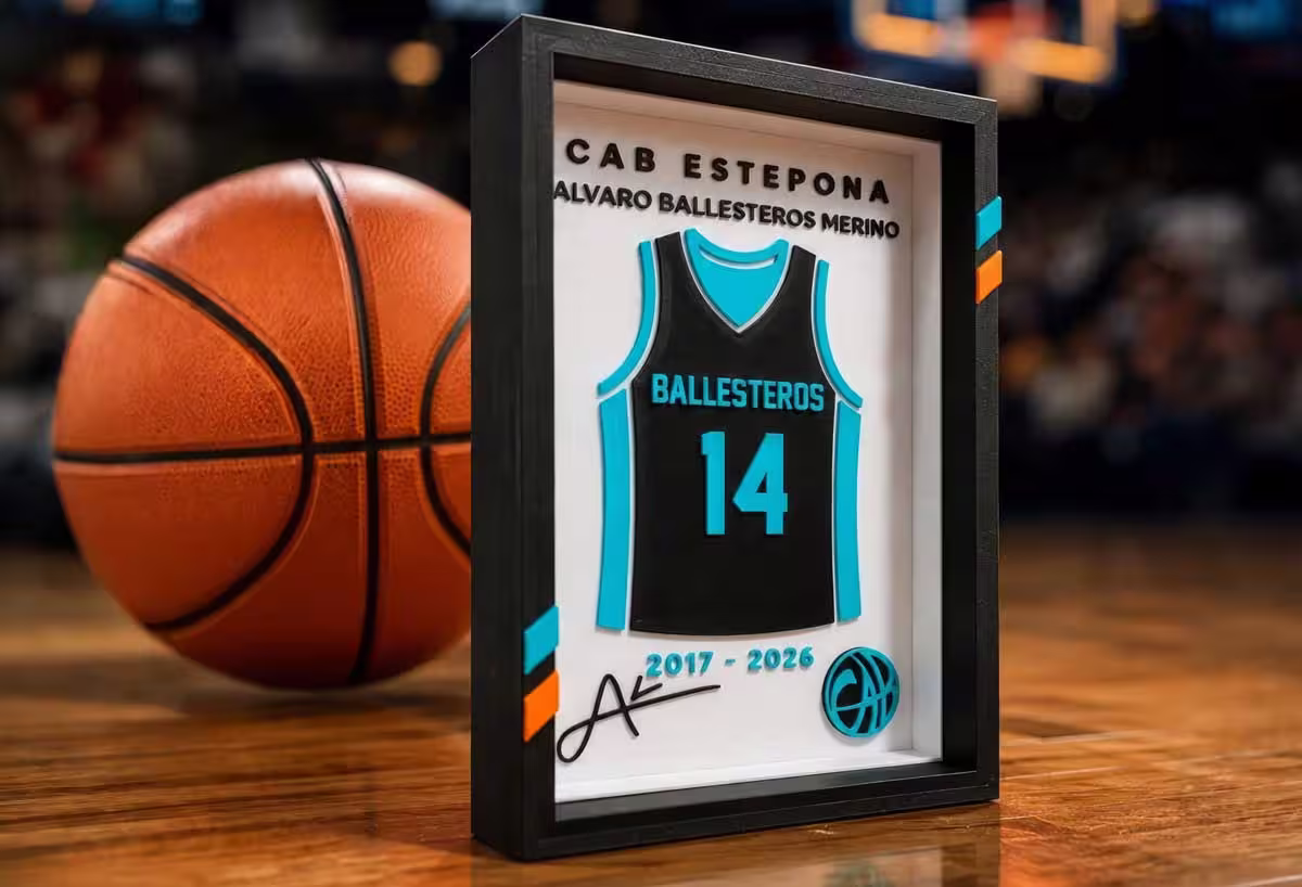 Framed t-shirt memorabilia print